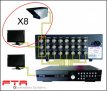 VMD816 8 Kanaals Monitor Verdeler